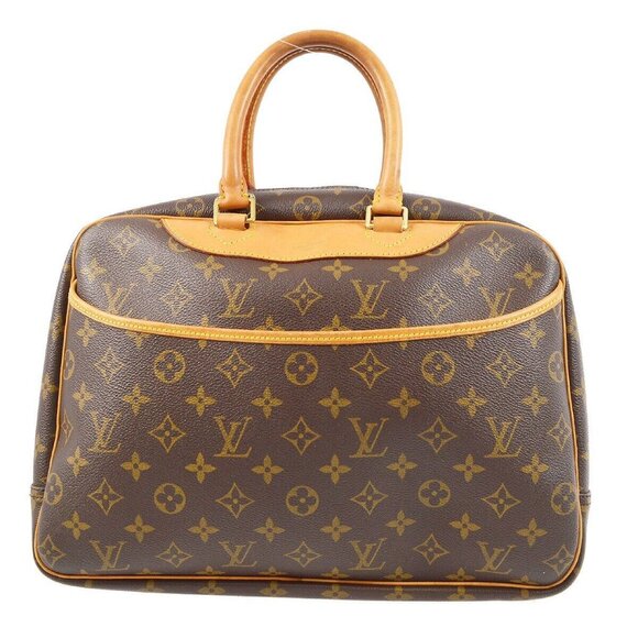 LOUIS VUITTON DEAUVILLE BOWLING VANITY HANDBAG MONOGRAM - Picture 1 of 11